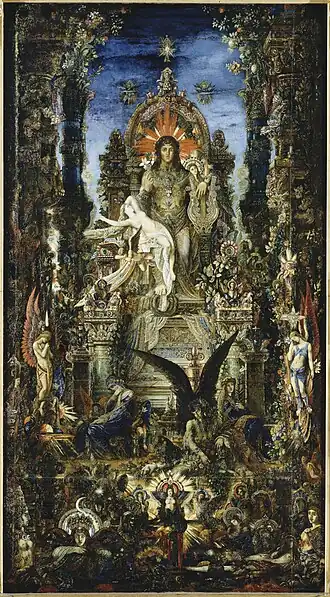 Jupiter et Sémélé, tableau de Gustave Moreau, 1895.