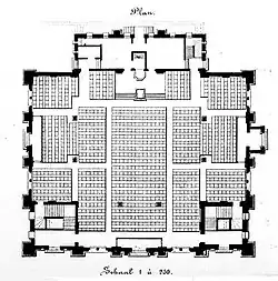 Plan de l'église (1867)