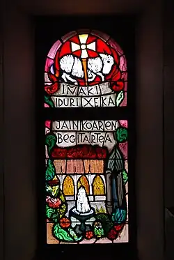 Vitrail de l'église Saint-Pierre.