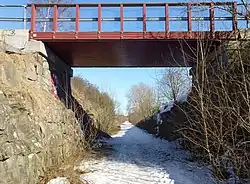 Ancienne voie ferrée.