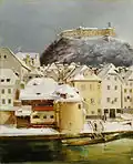 Pavel Künl, Vue de Ljubljana (1847).