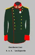 Tenue d'un membre de l'Escadron de la Garde (Gardereiter k.u.K Leibgarde)