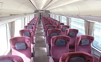 Intérieur de la classe Premium.