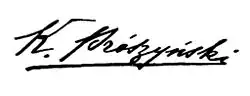 signature de Kazimierz Prószyński