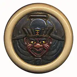 Kagamibuta netsuke du XIXe&nbsp;siècle représentant Enma