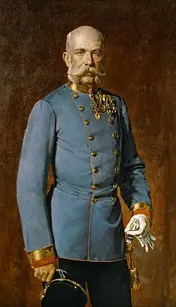 Portrait de l'empereur François-Joseph en uniforme
