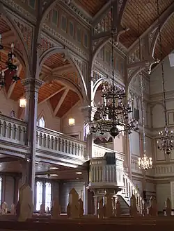 Église de Kajaani, intérieur.