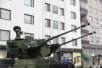 Tourelle Marconi Marksman sur chassis de Leopard 2A4.