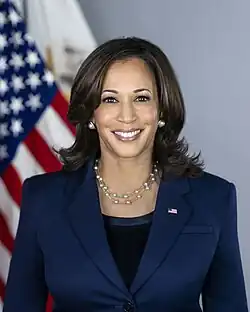 Kamala Harris, première Afro-Américaine vice-présidente des États-Unis (2021-2025).