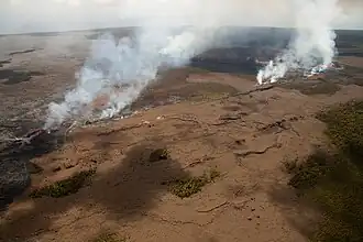 Exemple de fissure volcanique : le Kamoamoa.