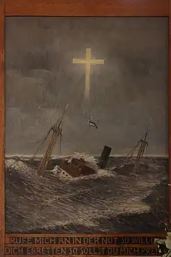 Partie gauche du retable