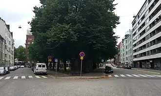 Bifurcation de Kapteeninkatu.