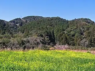 Vue du mont Karasuba depuis Minamibōsō.