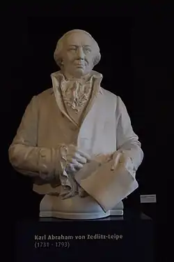 Buste de Karl Abraham von Zedlitz (1731-1793)