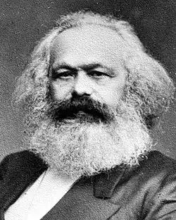 Portrait photographique du penseur Karl Marx