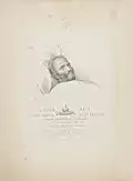 Karl-Wilhelm Naundorff sur son lit de mort