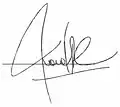 Signature de Karol Cariola