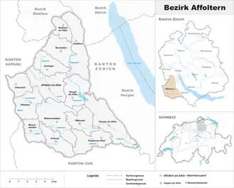 Localisation de District d'Affoltern
