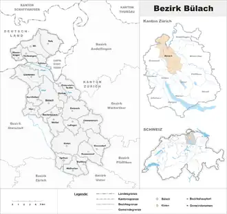 Localisation de District de Bülach