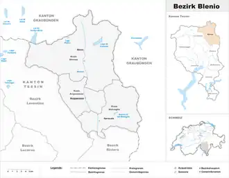 Localisation de District de Blenio