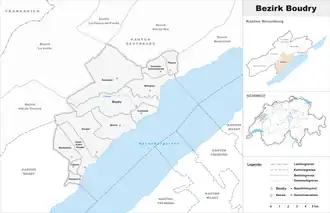 Localisation de District de Boudry