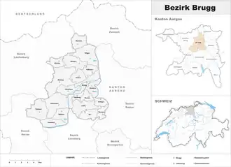 Localisation de District de Brugg