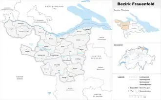 Localisation de District de Frauenfeld