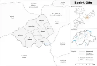 Localisation de District de Gäu