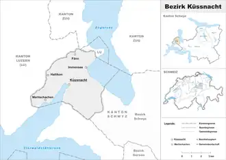 Localisation de District de Küssnacht