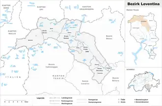 Localisation de District de Léventine