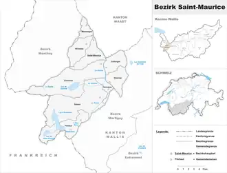 Localisation de District de Saint-Maurice