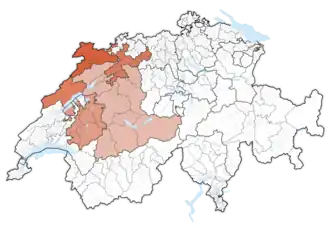 Localisation de Espace Mittelland