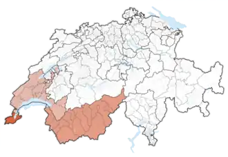Localisation de Région lémanique