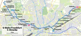 Voir la carte de la ligne.