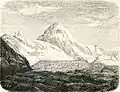 Esquisse représentant le Kazbek (1876).