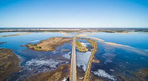 Route entre Kassari et Hiiumaa.