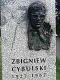 sculpture représentant Zbigniew Cybulski