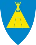 Le blason de Kautokeino en Norvège.