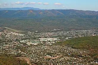 Vue aérienne de Kavalerovo.