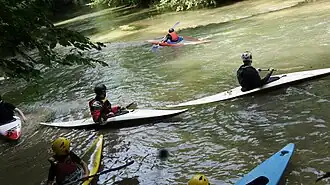 Kayak sur la Vesle.