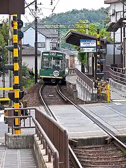 Passage à niveau du tramway de Kyoto