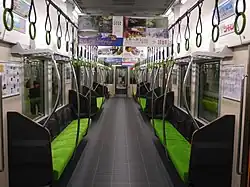 Intérieur de la rame.