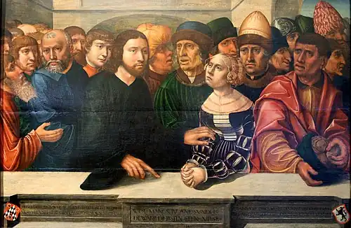 Jésus et la femme adultère, 1530.