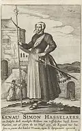 Anonyme, peut-être Pieter Hendricksz. Schut, Kenau Simonsdochter Hasselaer, 1573, eau - forte sur papier, entre 1600 et 1699. Rijksmuseum Amsterdam.