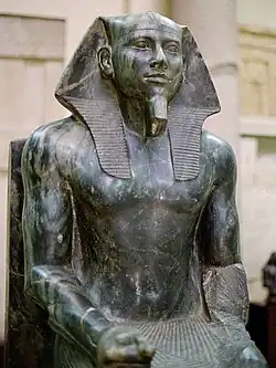 Khéphren - IVe&nbsp;dynastie - Musée égyptien du Caire.
