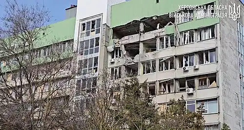 Touchée en mars 2024 par une attaque russe.