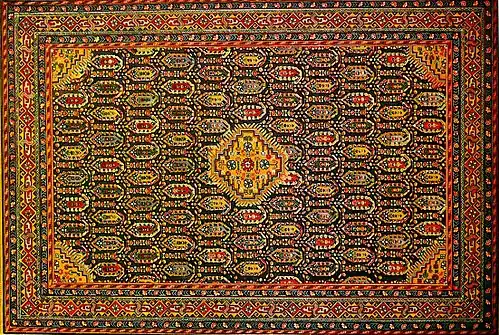 Buta sur un tapis azerbaïdjanais du XVIIIe&nbsp;siècle (Musée national du tapis de Bakou).