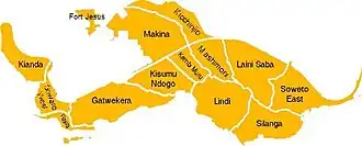 Localisation de Kibera