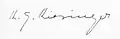 Signature de Kurt Georg Kiesinger