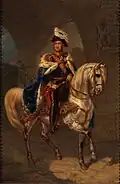 Portrait équestre du roi Guillaume II des Pays-Bas, 1840.